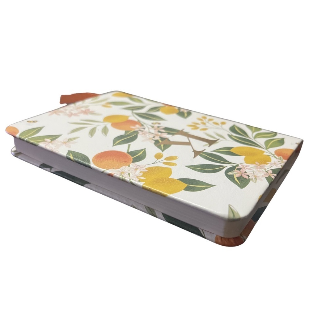 NWOT Èccolo Lined Notebook - Citrus Grove Gold Foil Monogram “K” - Picture 3 of 6